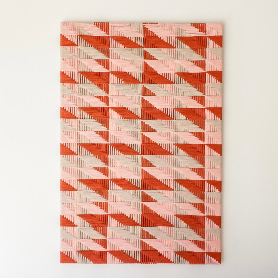 Ethreal Geometric: Cotton Geometric Wall Hanging
