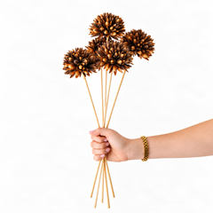 Infinity Flowers - Natural Brown Flower Stem