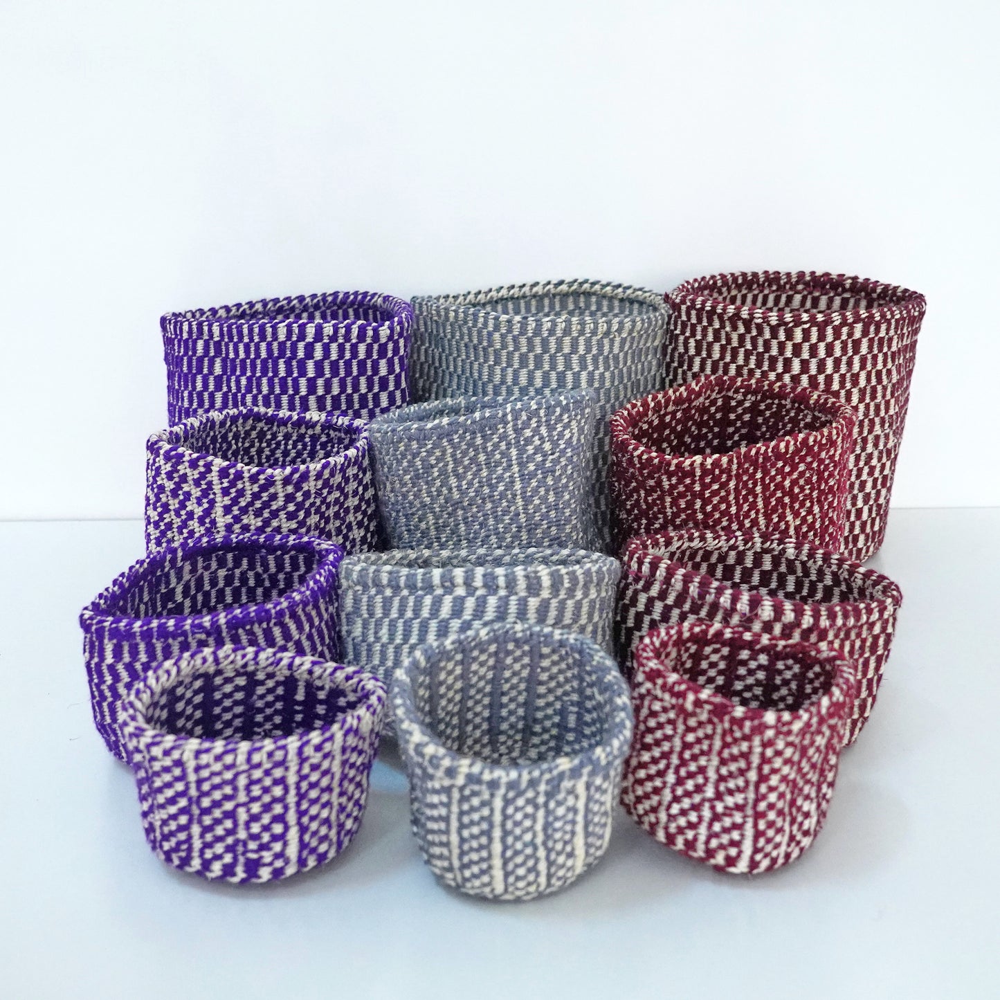 Sisal and Wool Collection - Jabari Basket