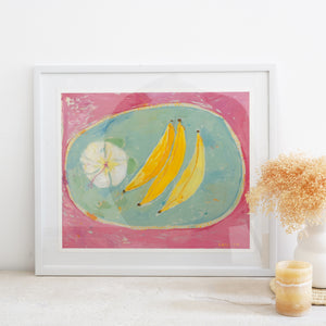 Jai - Yellow Banana and Flower Limited Edition Print