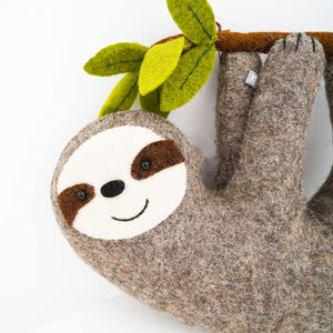 Sloth Wall Hanging by Fiona Walker