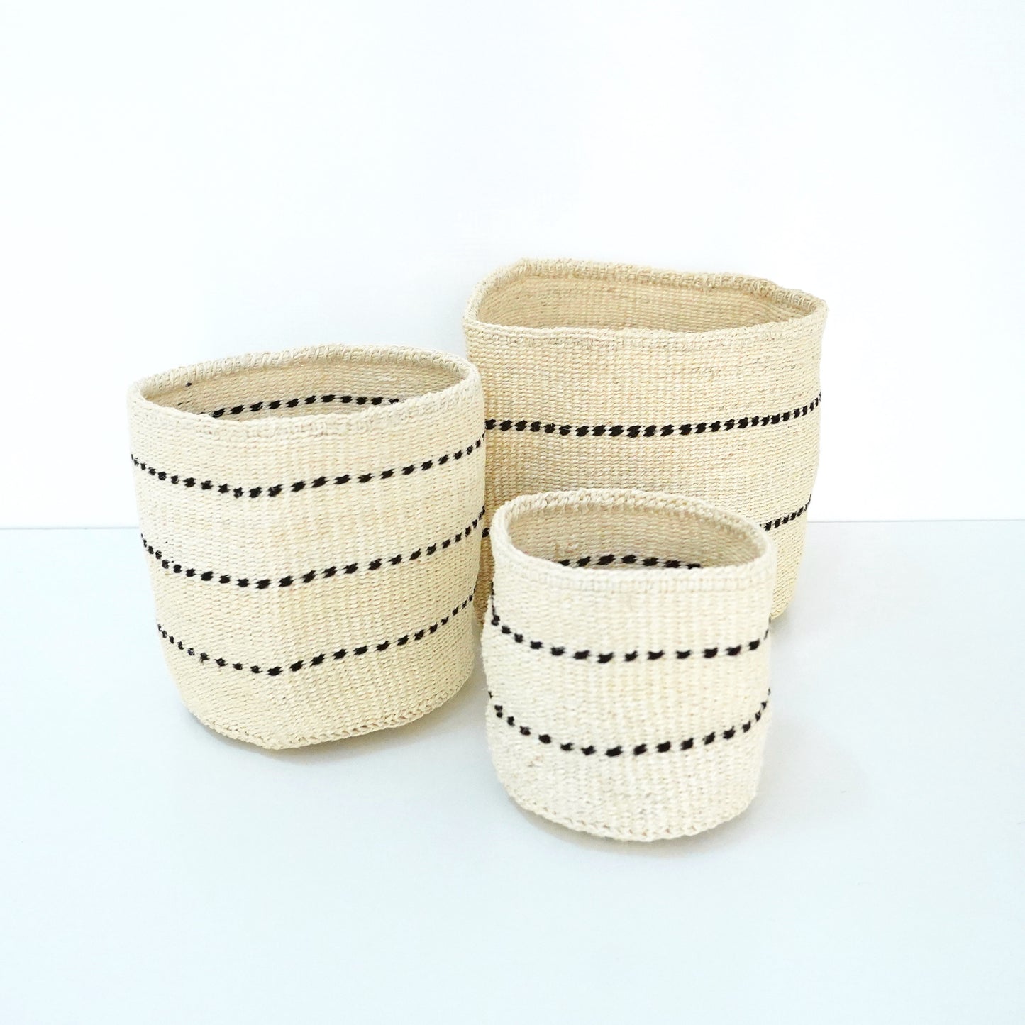 Sisal and Wool Collection - Kwame Basket