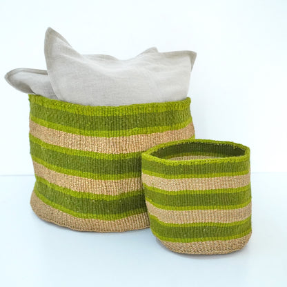 Sisal and Wool Collection - Kwesi Basket