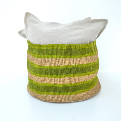 Sisal and Wool Collection - Kwesi Basket