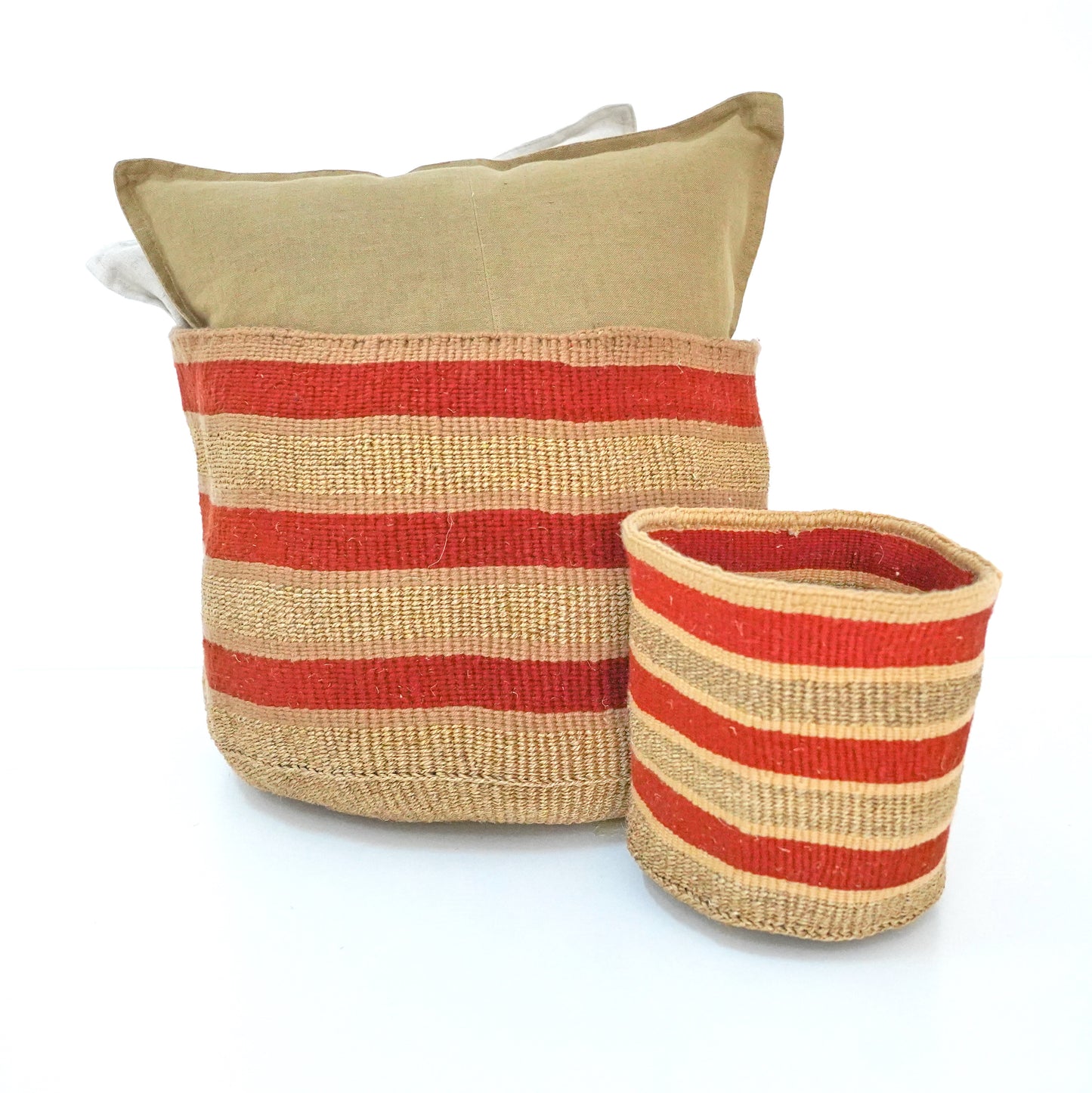 Sisal and Wool Collection - Kwesi Basket