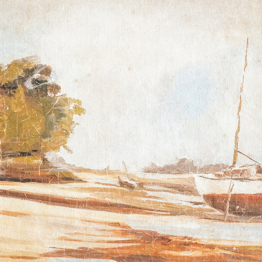 Luxe Banner Recycled Paper Print -Low Tide