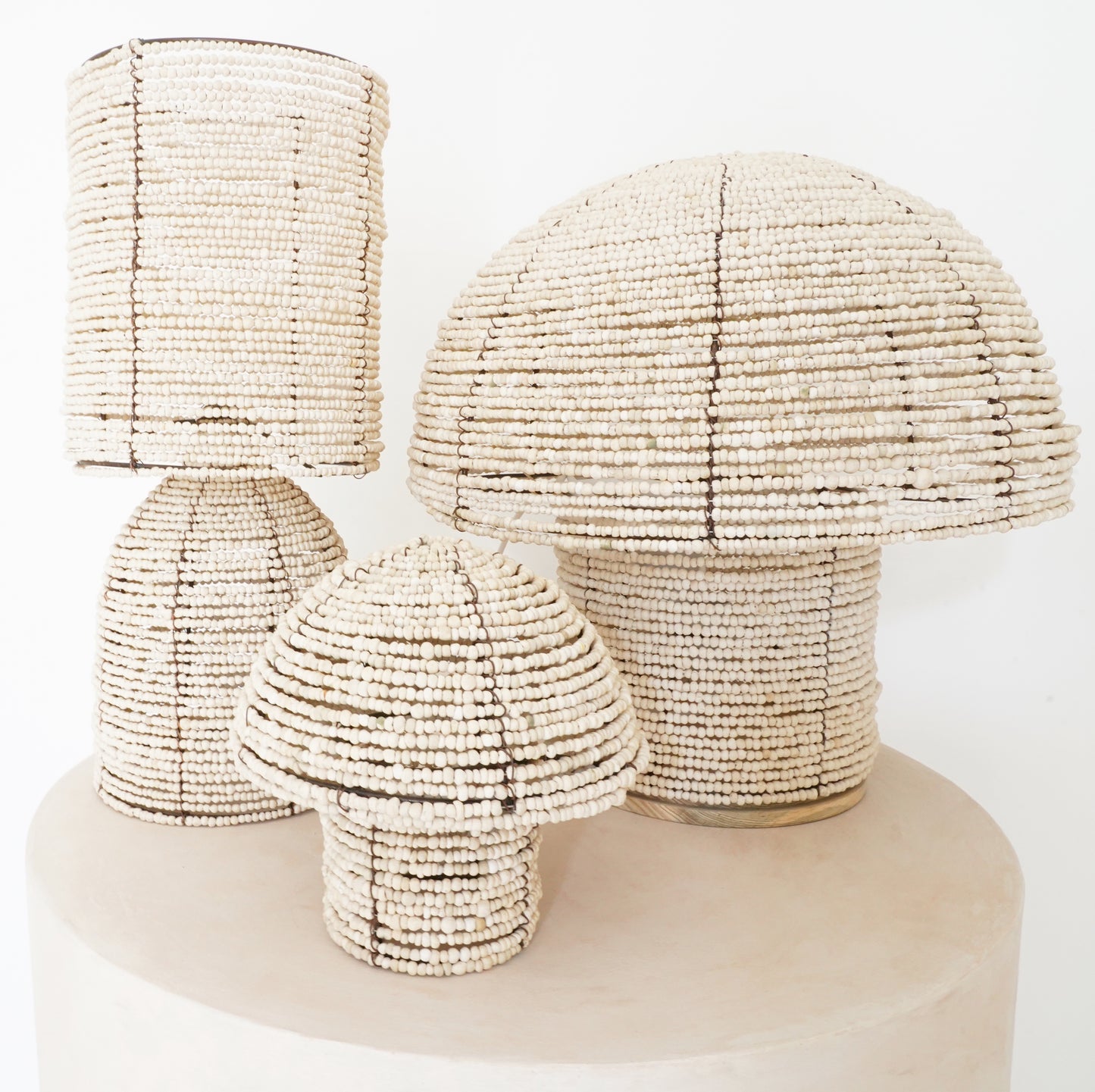 Mushroom Table Lamp Shades - Tribe Dubai