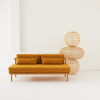 NuBambu Custom-Made Bamboo Wood Sofa