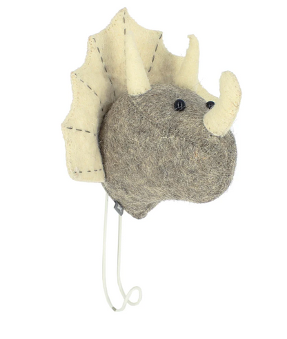 Grey Triceratops Hook