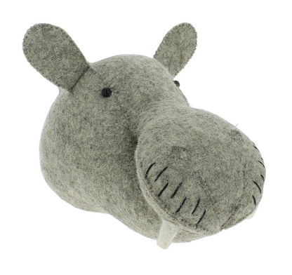 Hippo Mini Head Wall Decor