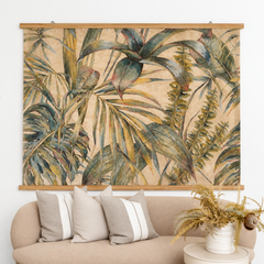 Luxe Banner Recycled Paper Print - Lush Vegetal