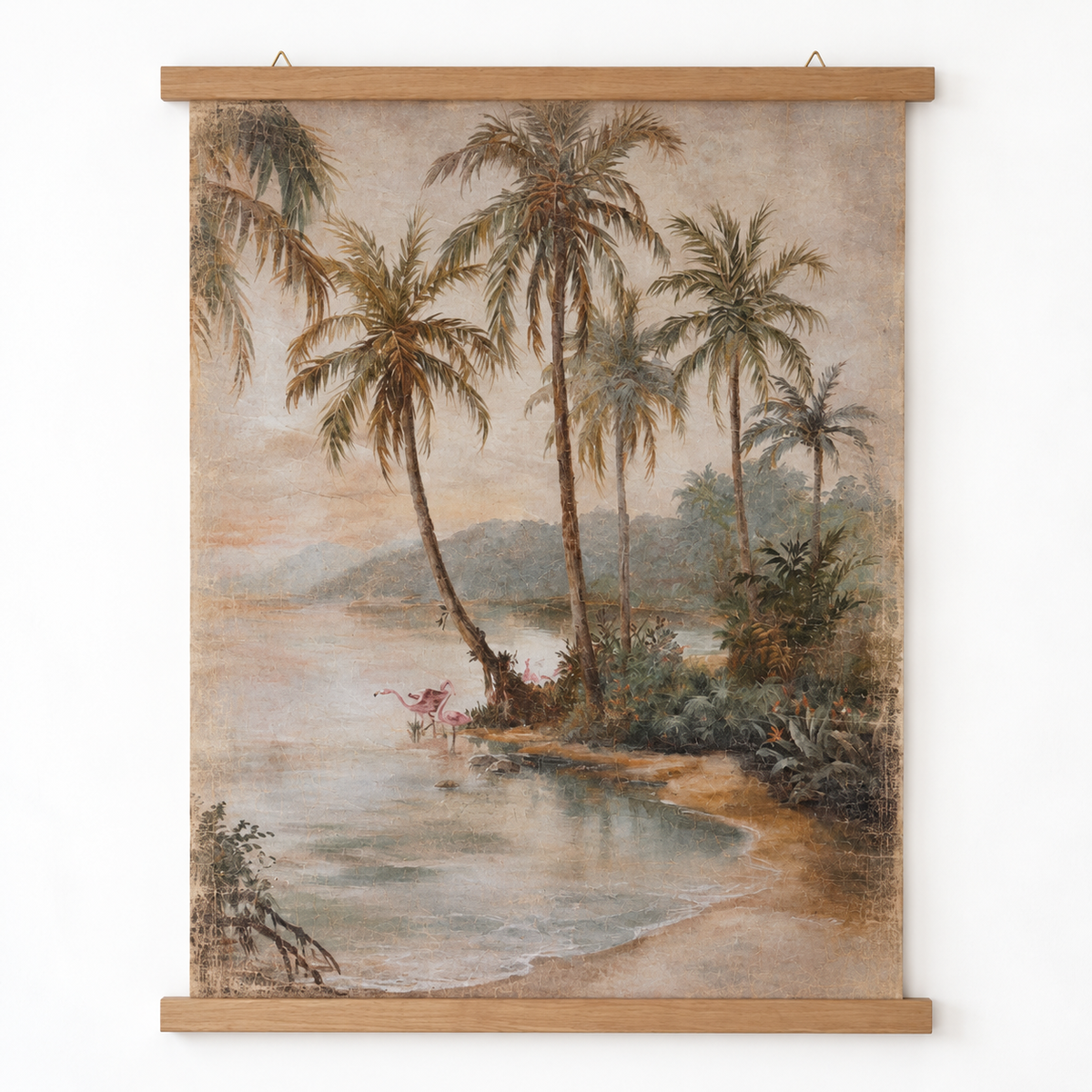 Luxe Banner Recycled Paper Print - Flamingo Beach