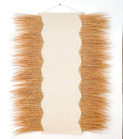 Husk Collection- Chawal Ivory Wall Art