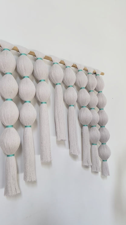 Ethreal Knots-Coral Wall Hanging