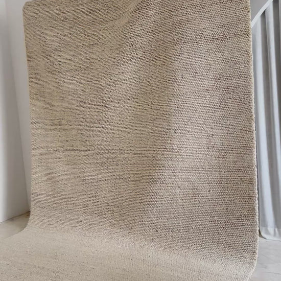 Ivory jute rug, sustainable indoor rug - Tribe Rugs Collection
