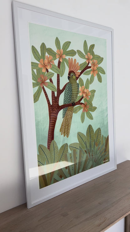 KARINA JAMBRAK - Parrot in Hibiscus Tree