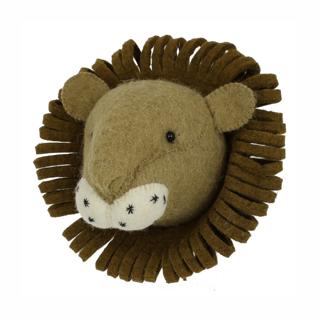 Mini Lion Head by Fiona Walker