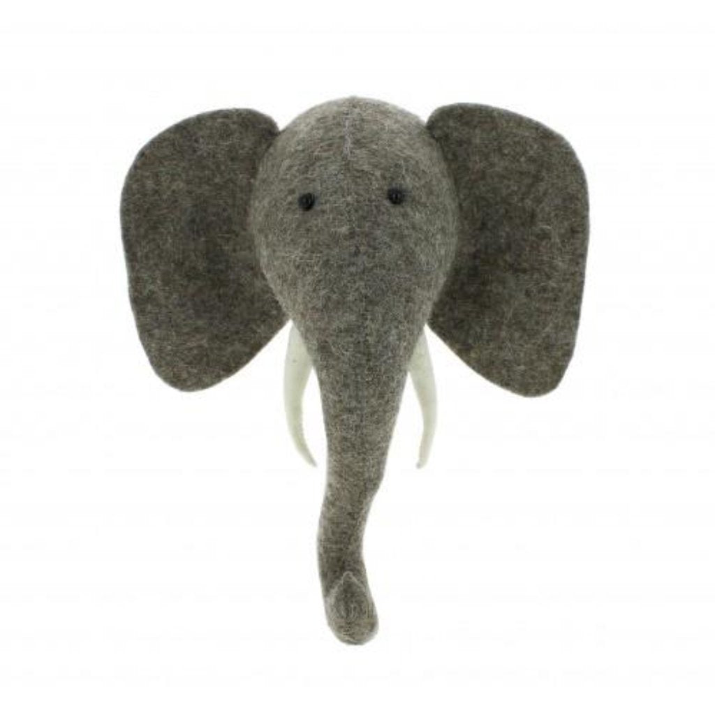 Mini Elephant Head by Fiona Walker