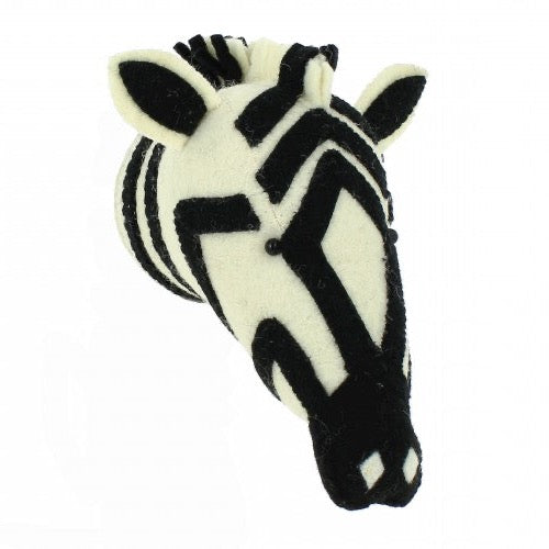 Zebra Mini Head Wall Decor