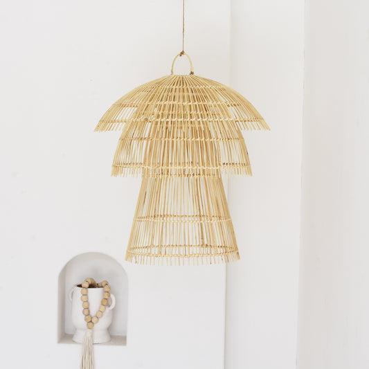 Cane Frill Light Shade - Tribe Dubai