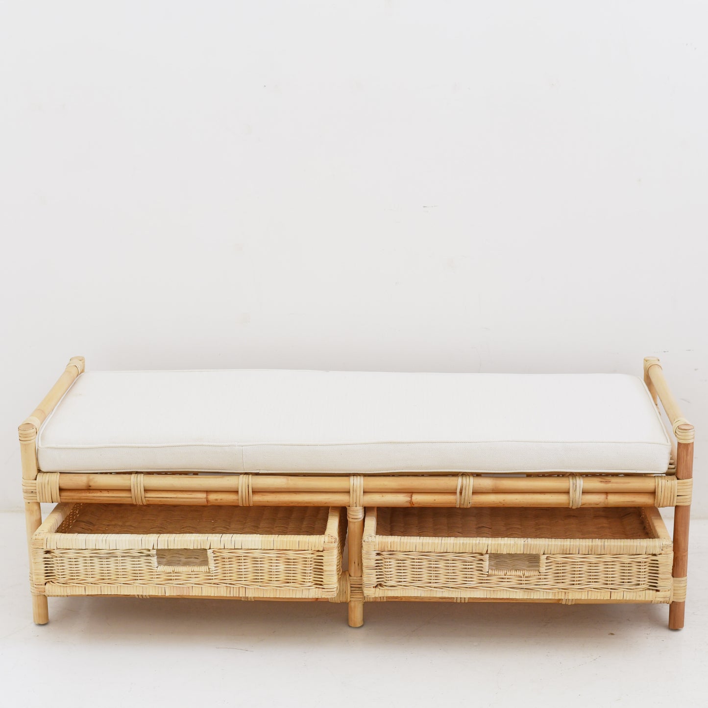 Bamboo Bench With Storage