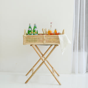 Bamboo Tray with Stand