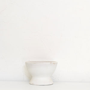 Earth Collection - Beatrice Ceramic Pot, white washed