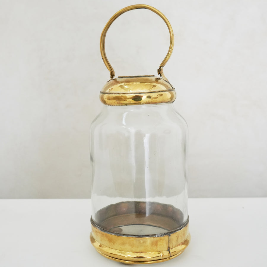 Vintage Glass Lantern