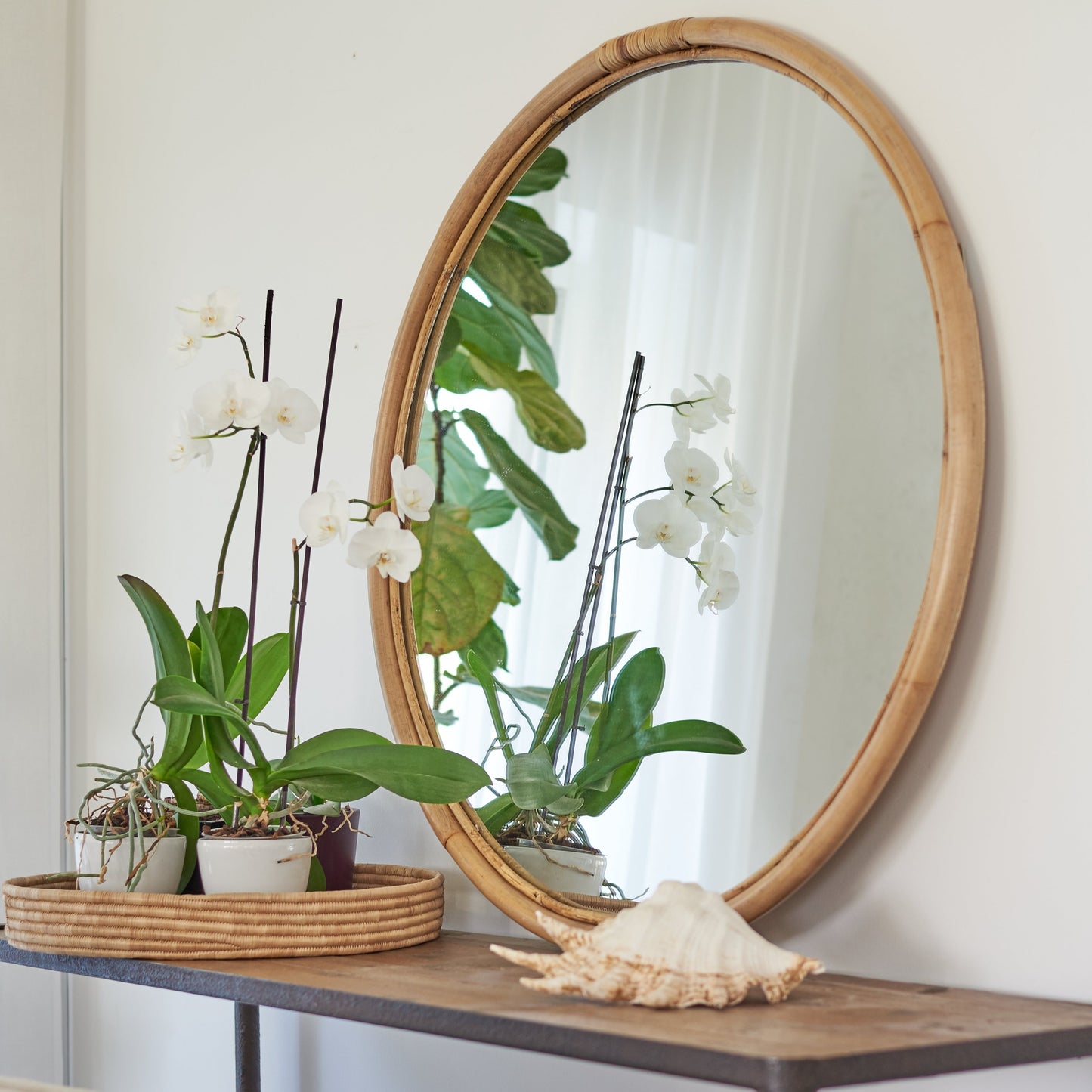 Classic Bamboo Mirror - Circle