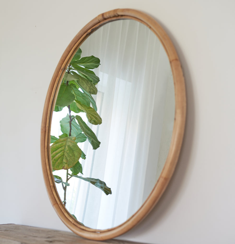 Classic Bamboo Mirror - Circle