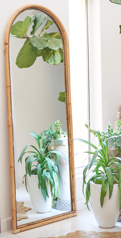 Classic Bamboo Mirror - Floor