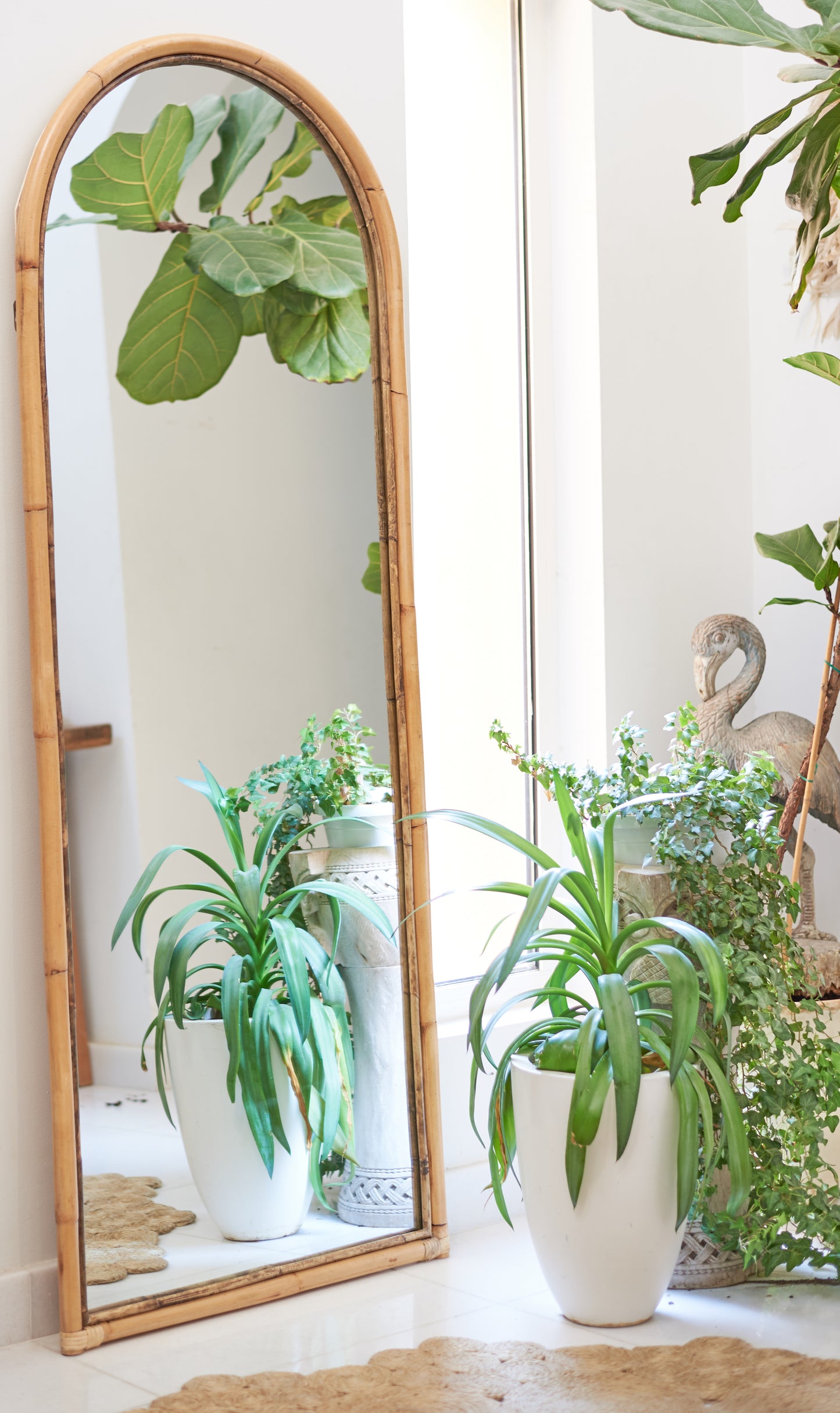 Classic Bamboo Mirror - Floor