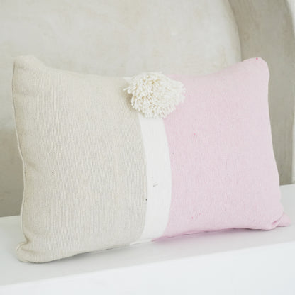 Katan Pink and Sand Cushion