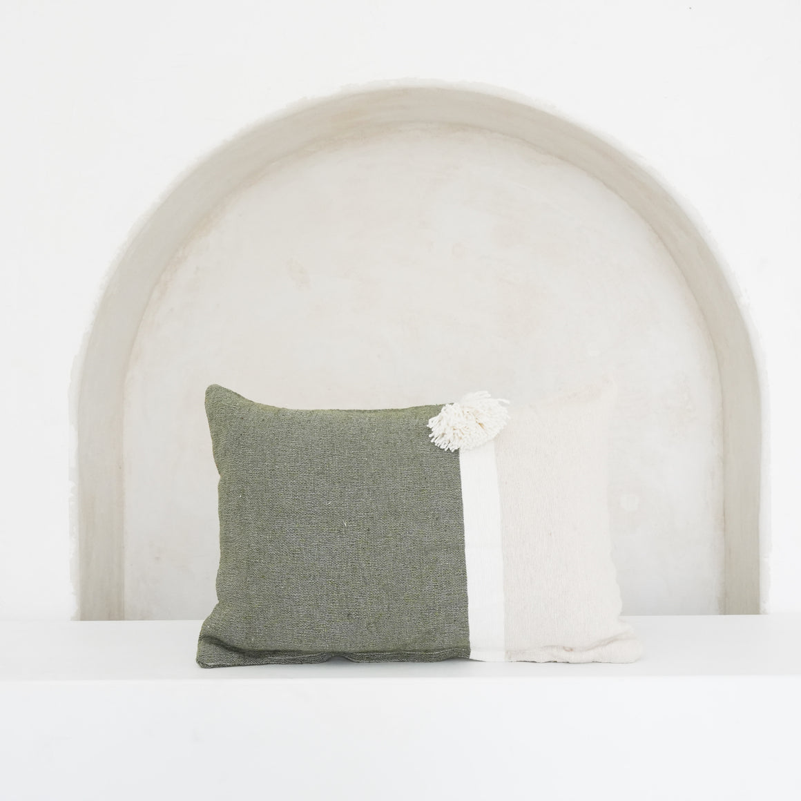 Katan Sage Green and Sand Cushion