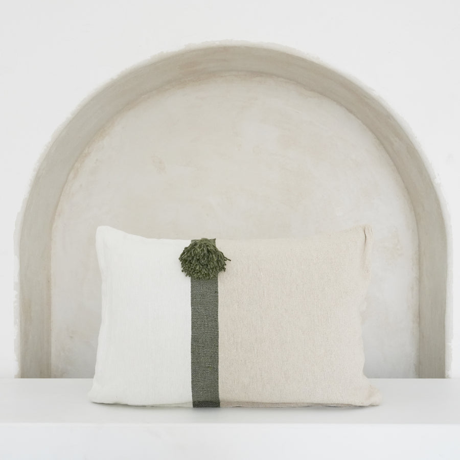Katan Sage Green and Sand Cushion