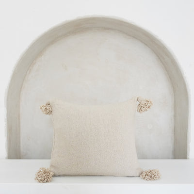 White pom hot sale pom cushions