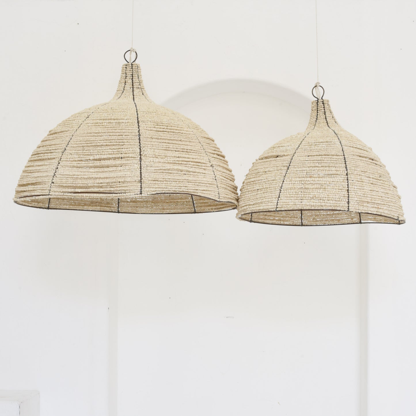 Clay Beaded Light Shade - Tribe Dubai