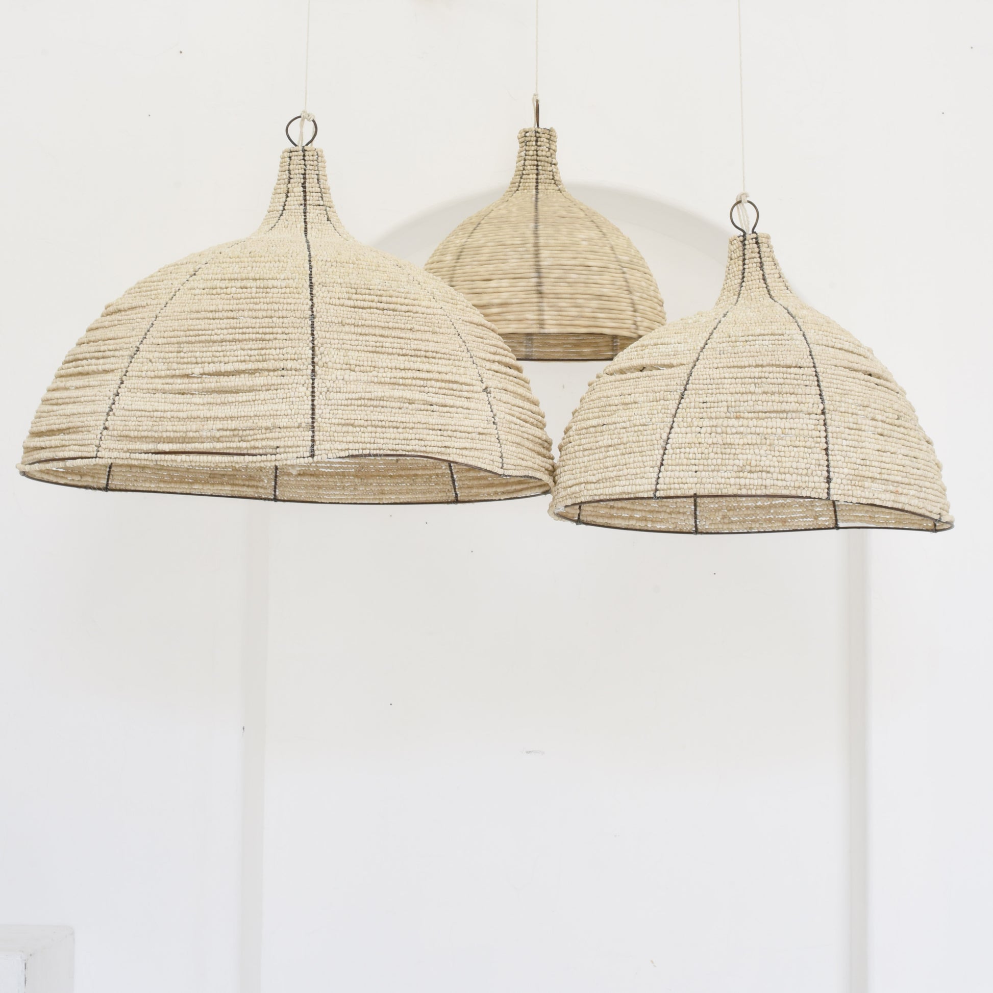 Clay Beaded Light Shade - Tribe Dubai