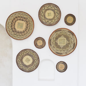 TongaBinga Plates, Brown - Wall Decorations