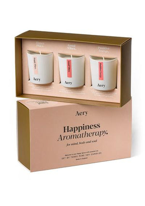Happiness Aromatherapy - Set of 3 candles