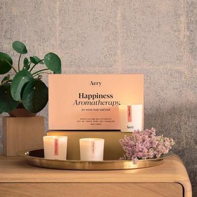Happiness Aromatherapy - Set of 3 candles