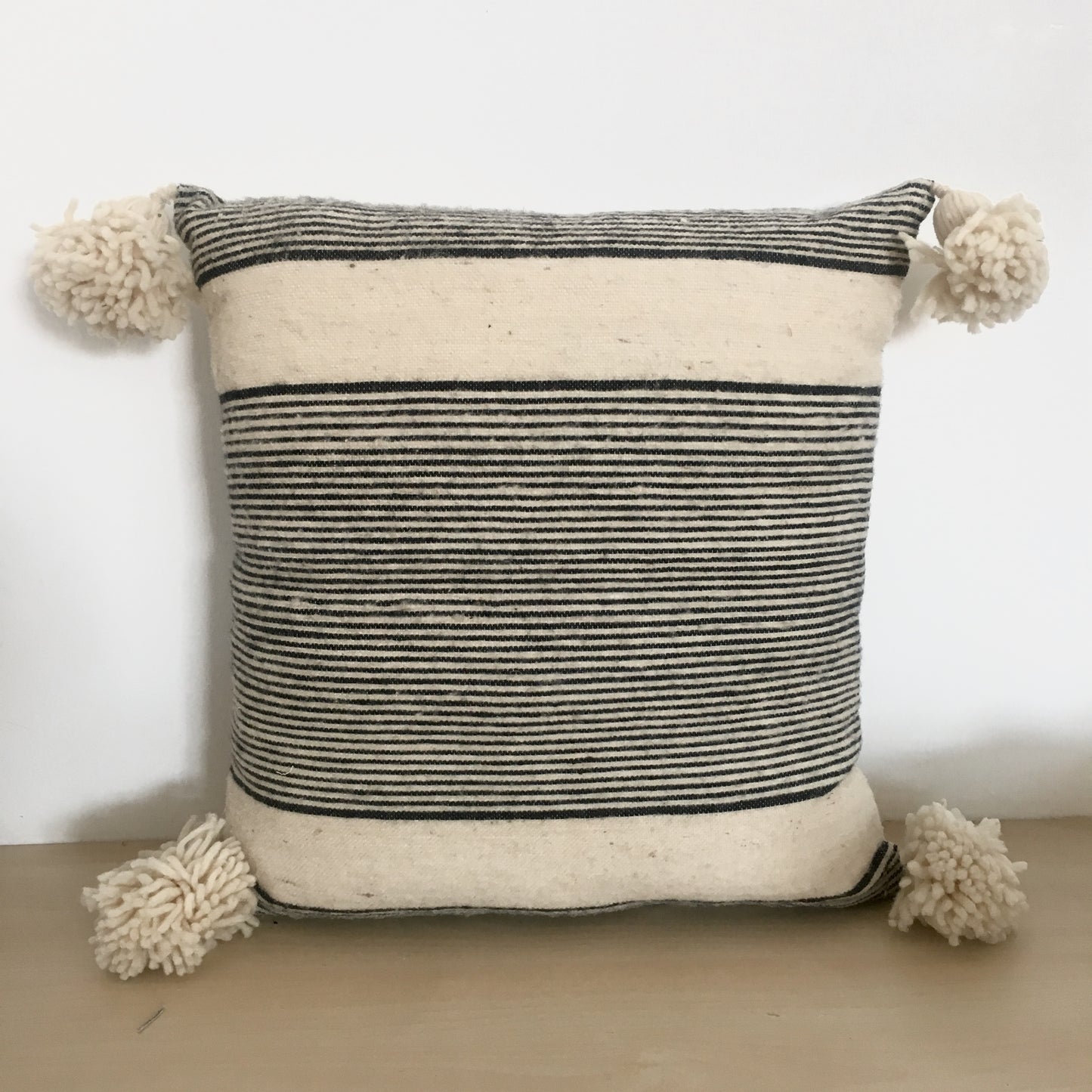 Cinnamon Thin & Thick Stripe Cushion