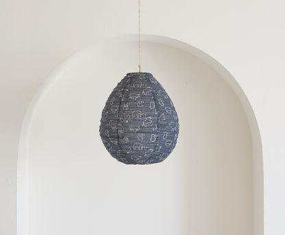 Lumiere Light Shades, Zoo Life Shade - Charcoal/Indigo