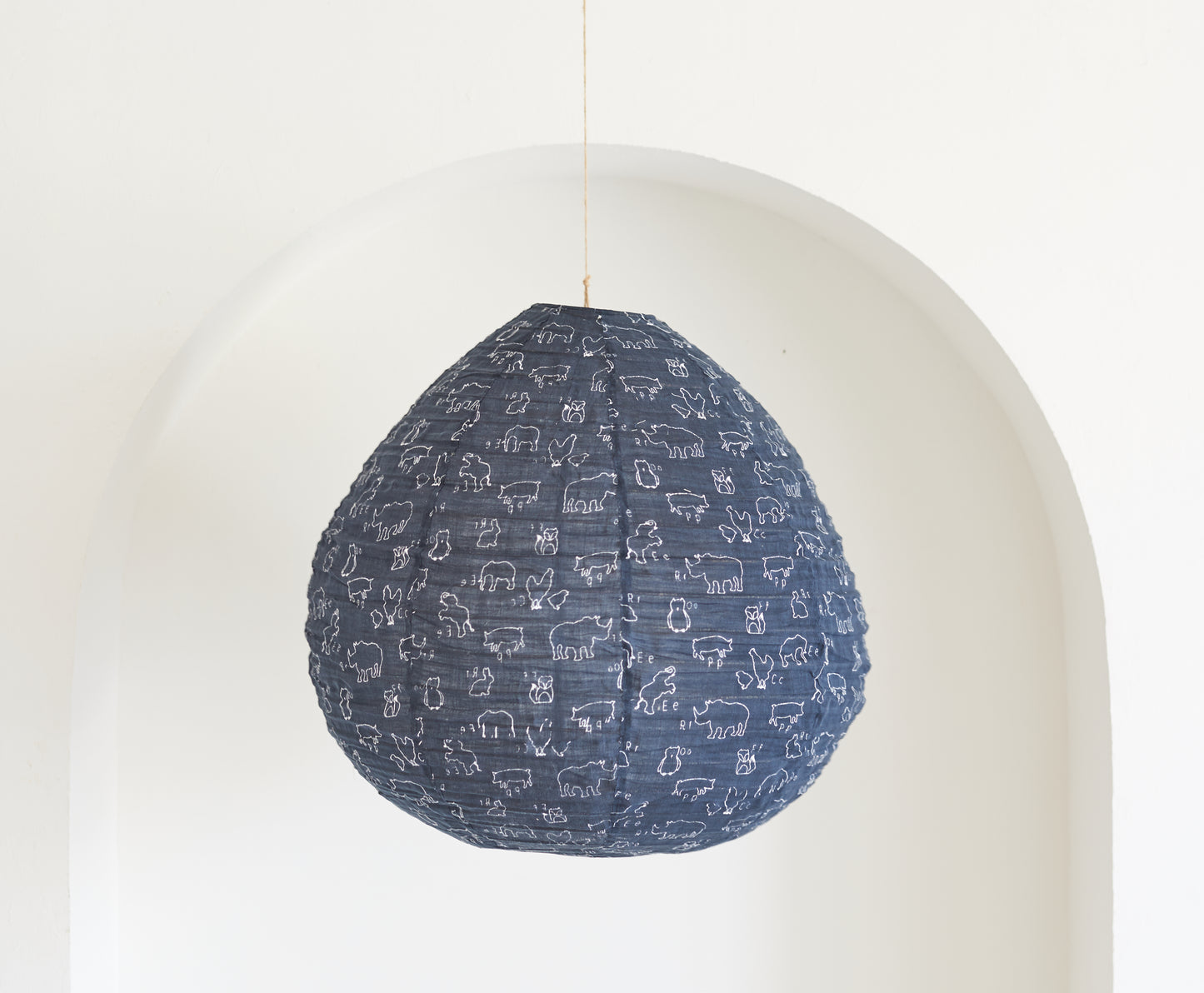 Lumiere Light Shades, Zoo Life Shade - Charcoal/Indigo