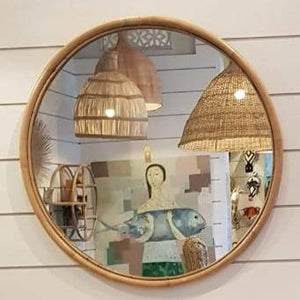Classic Bamboo Mirror - Circle