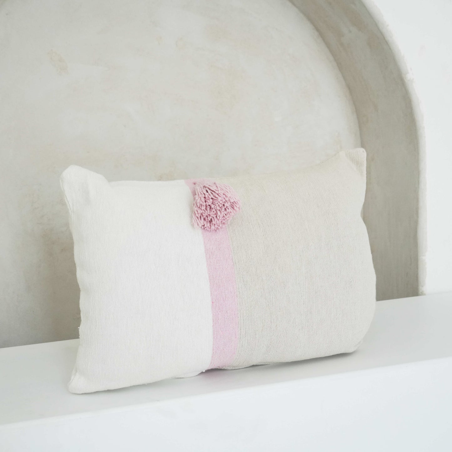 Katan Pink and Sand Cushion