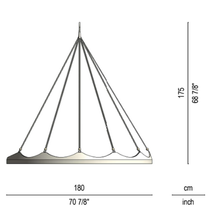 Tiipii Hanging Nester White 1.8m with Stand