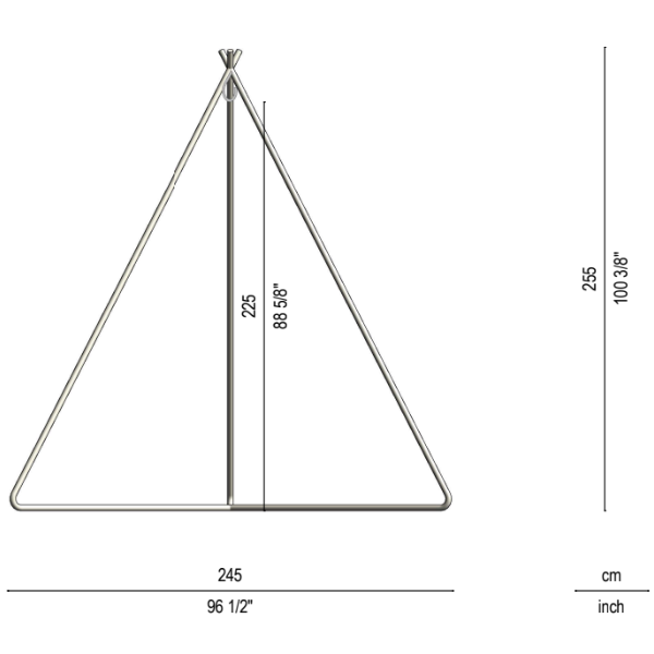 Tiipii Hanging Nester White 1.8m with Stand