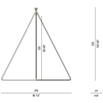 Tiipii Hanging Nester White 1.8m with Stand